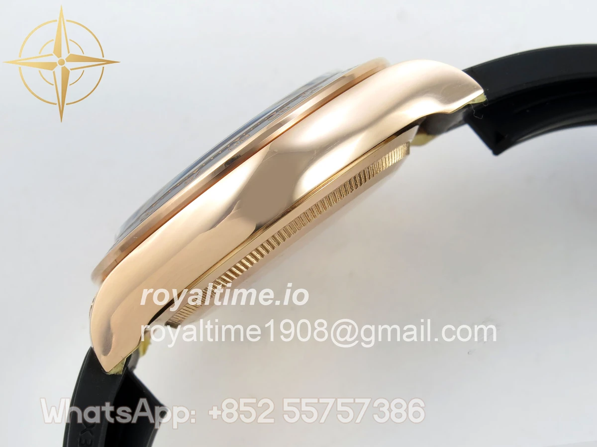 Rolex Daytona 126515 ARF Black/RG Stick Dial on Oysterflex Strap DD4131 V2 (Weighted) - Image 10