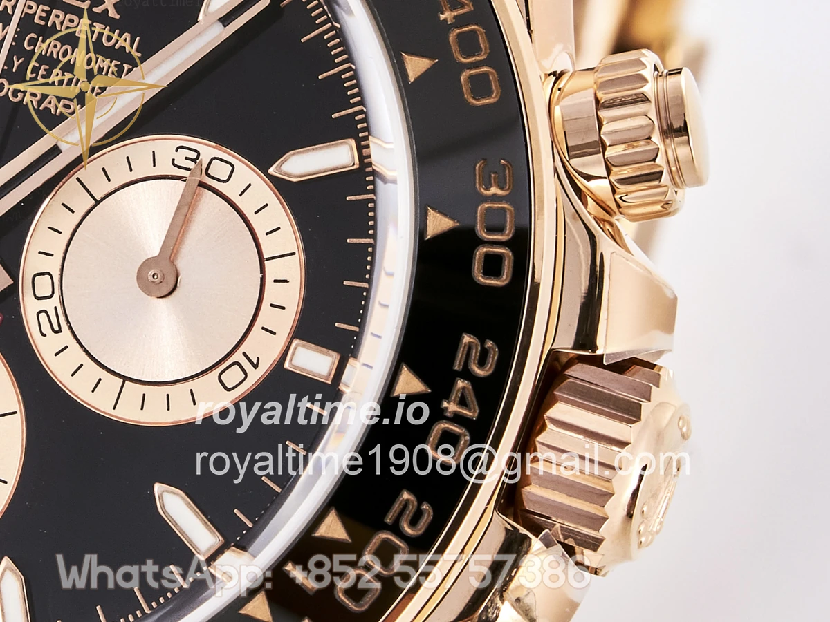 Rolex Daytona 126515 TMF Black/RG Stick Dial on Oysterflex Strap DD4131 - Image 10