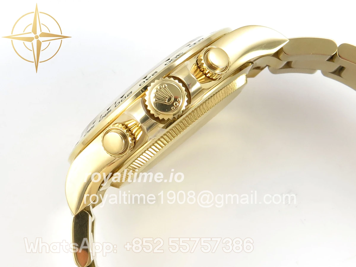 Rolex Daytona 126508 AVF Black/YG Diamonds Dial on YG Bracelet DD4131 (Mod) - Image 10