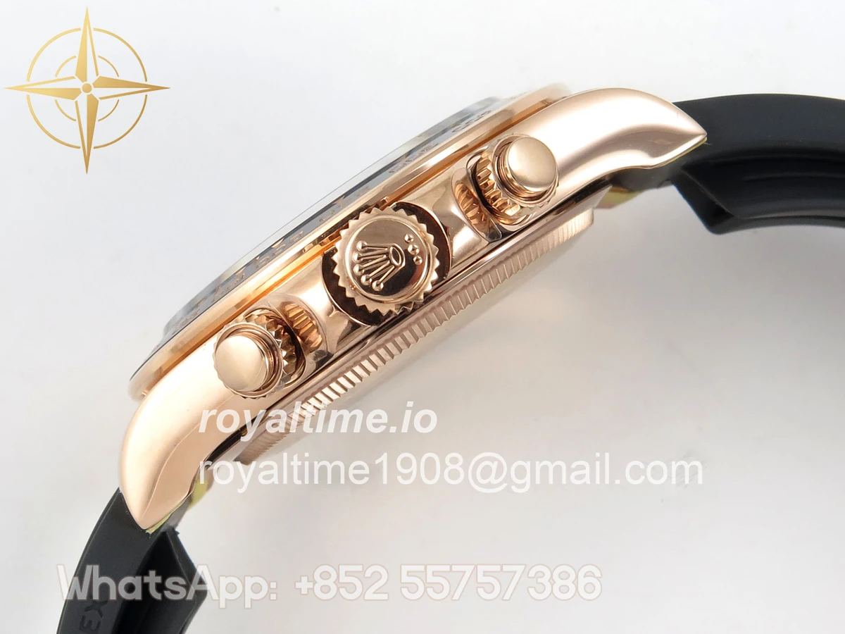 Rolex Daytona 126515 UFO RG/Black Dial on Oysterflex Strap UF4131 - Image 10