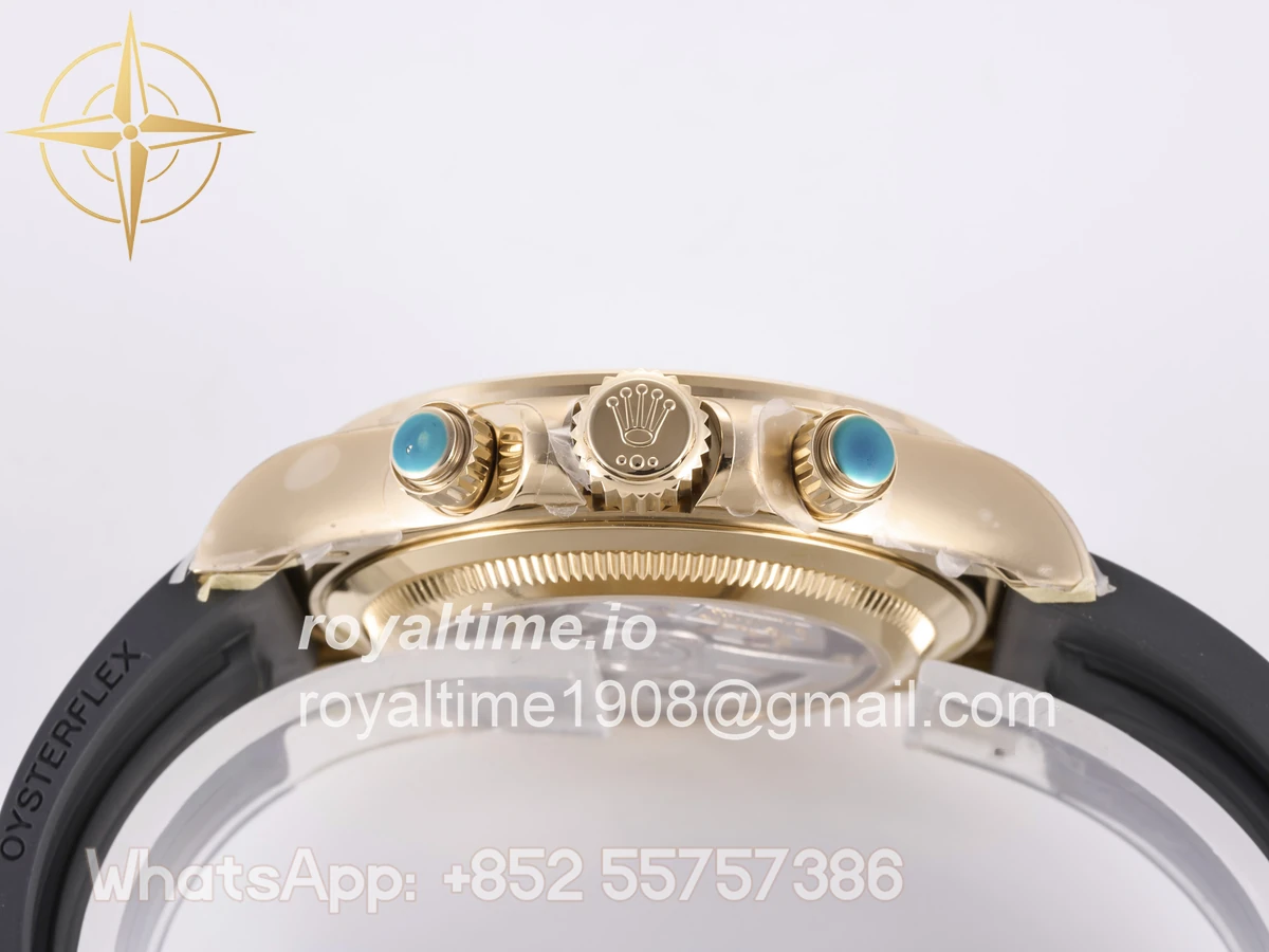 Rolex Daytona 126518 3BF YG/Black Dial Sticks Markers on Oysterflex Strap Weighted 160g - Image 10