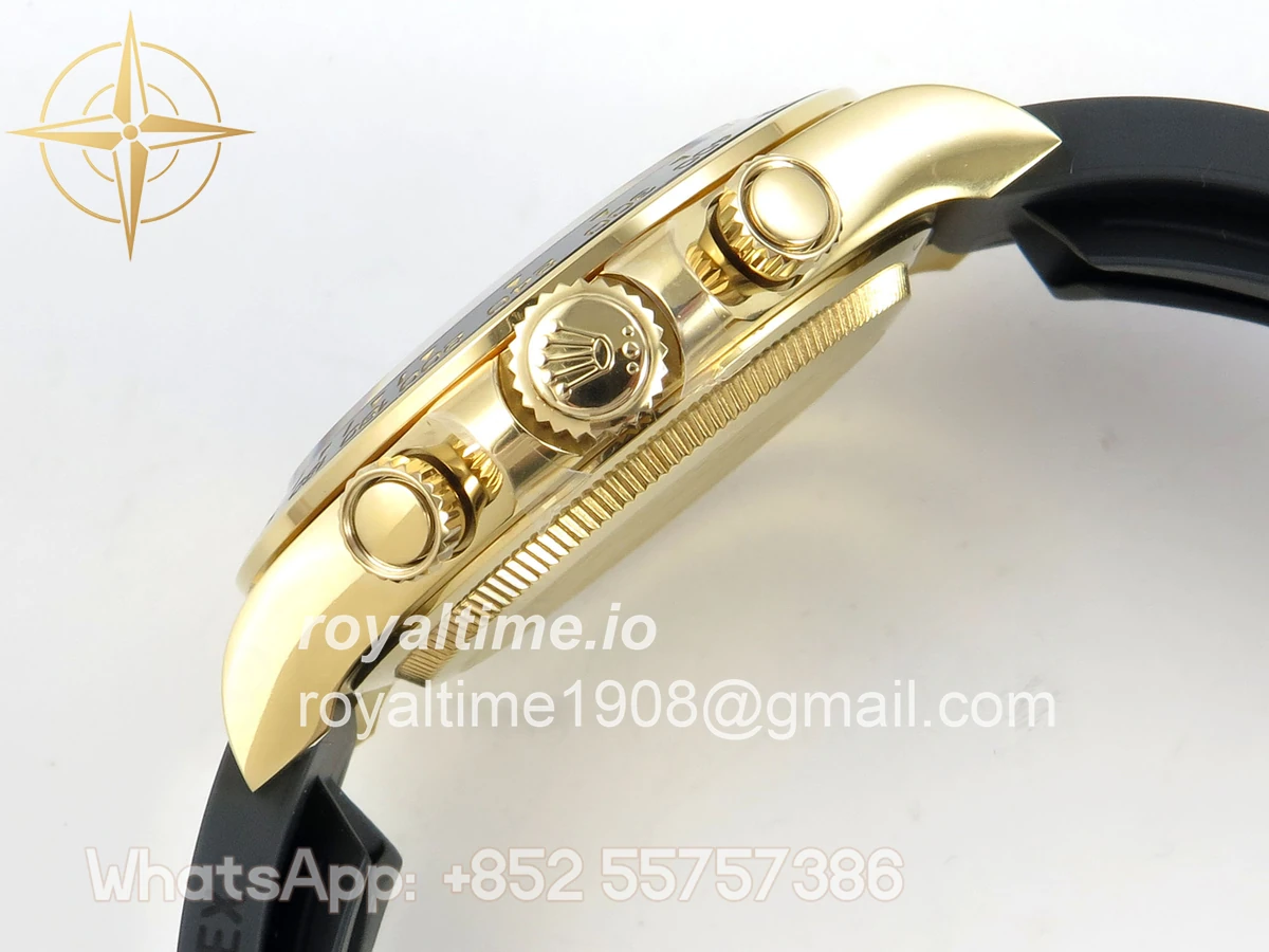 Rolex Daytona 126518 AVF Black/YG Diamonds Dial on Oysterflex Strap DD4131 (Mod) - Image 10