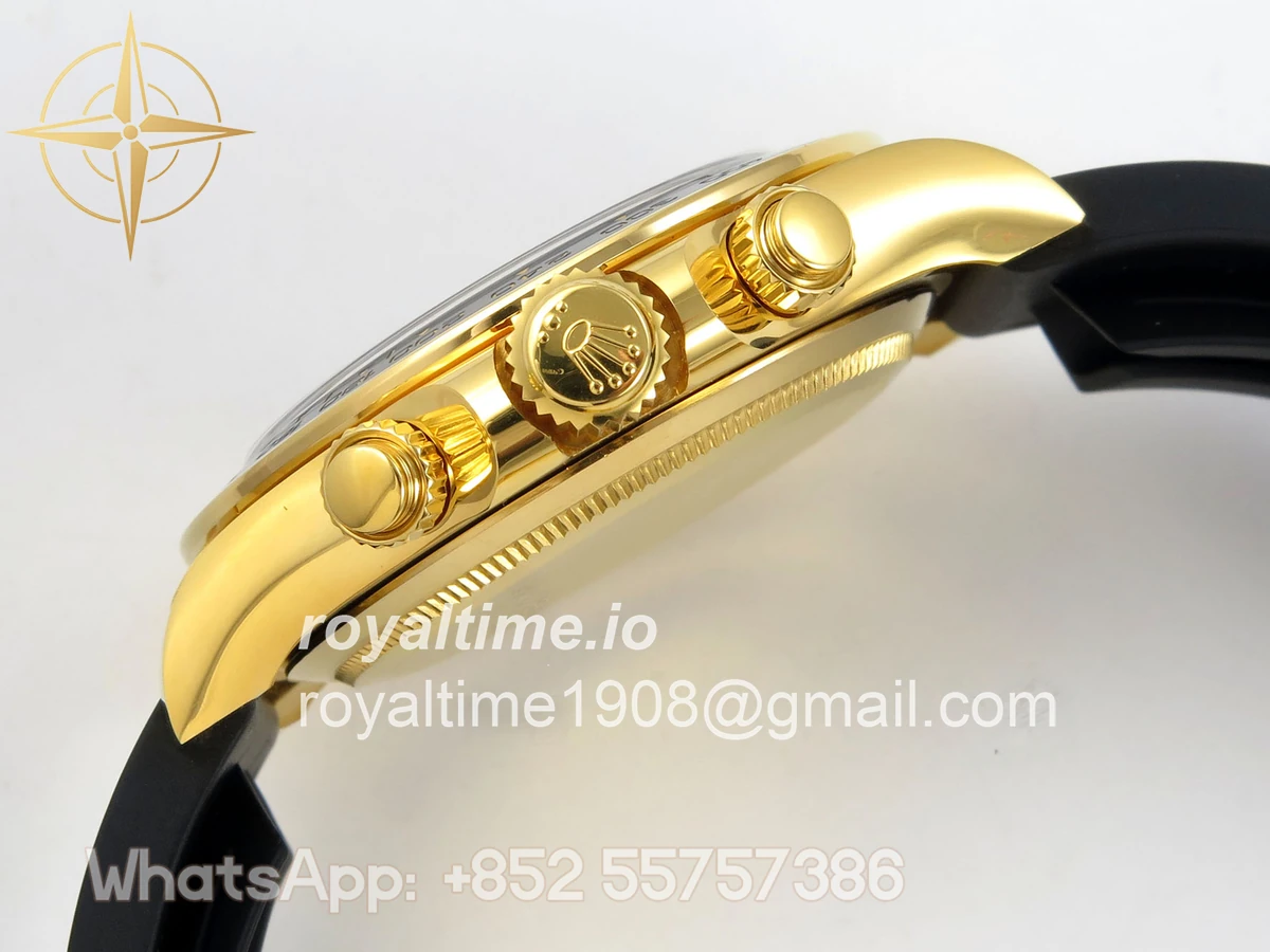 Rolex Daytona 126518 BTF Black/YG Dial on Oysterflex Strap DD4131 (Weighted) 162g - Image 10