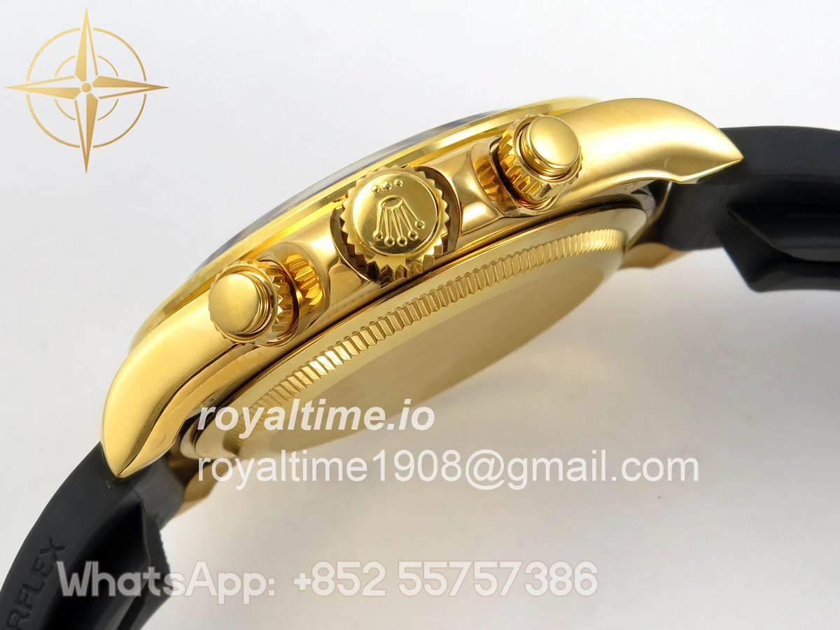 Rolex Daytona 126518 QF Black Dial on Oysterflex Strap JH4131 V18 (Free Sprung) Weighted 157g - Image 10