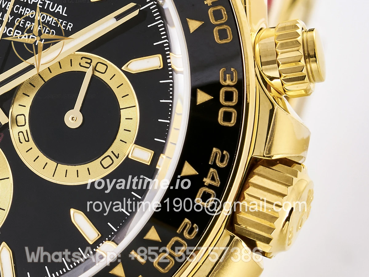 Rolex Daytona 126518 TMF Black Stick Dial on Oysterflex Strap DD4131 - Image 10