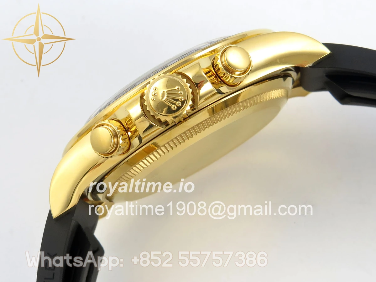 Rolex Daytona 126518 TMF Black/YG Diamonds Dial on Oysterflex Strap DD4131(162g) - Image 10