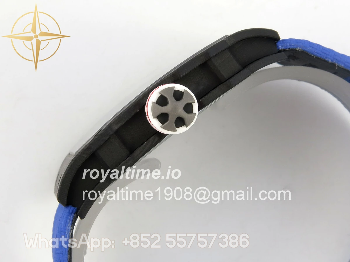 Richard Mille AVF RM67-02 France Black NTPT Spain Skeleton Dial on Blue Elastic strap CRMA7 - Image 10