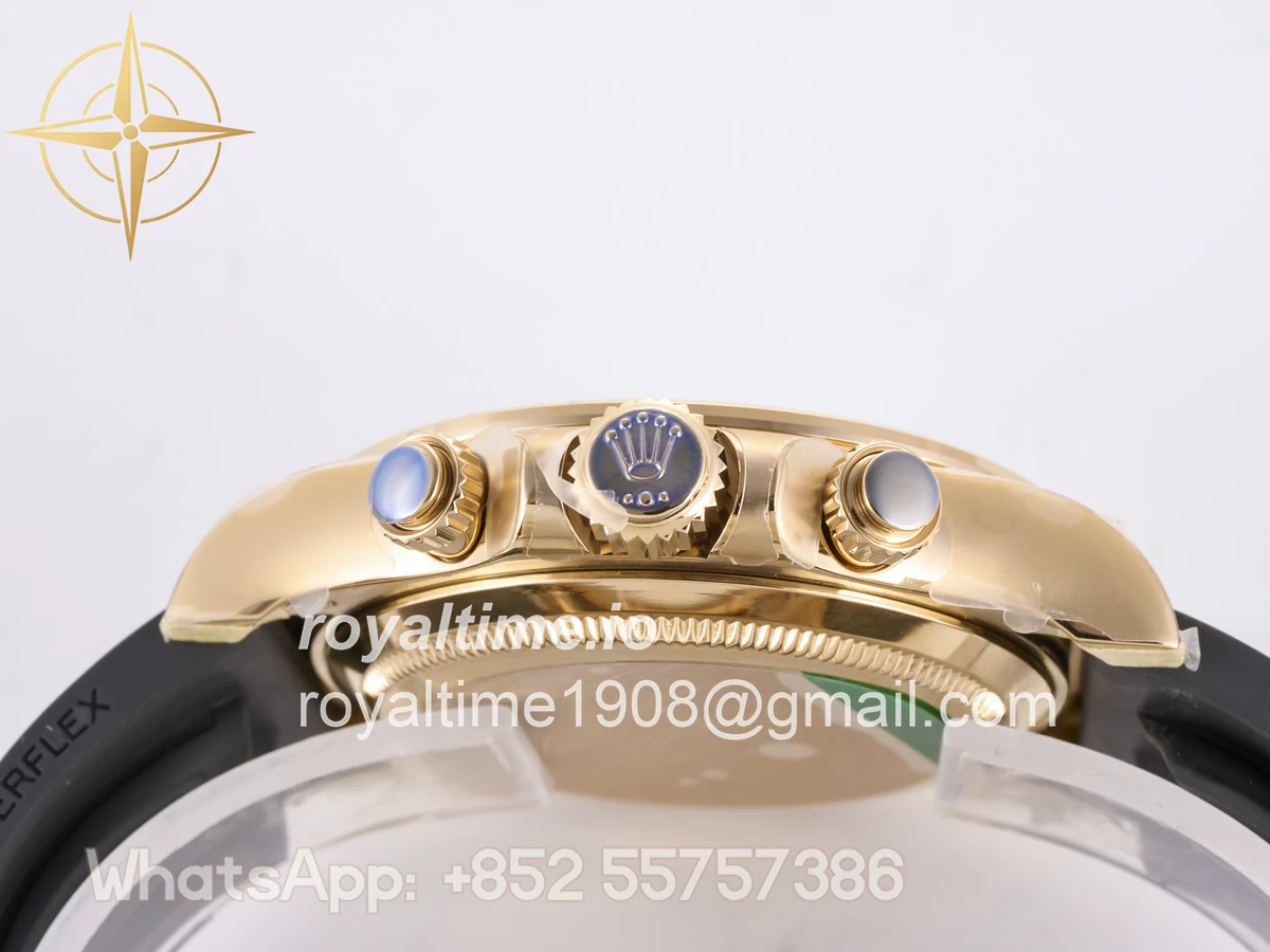 Rolex Daytona 126518 YG 3BF Tiffany Dial Sticks Markers on Oysterflex Strap Weighted 160g - Image 10