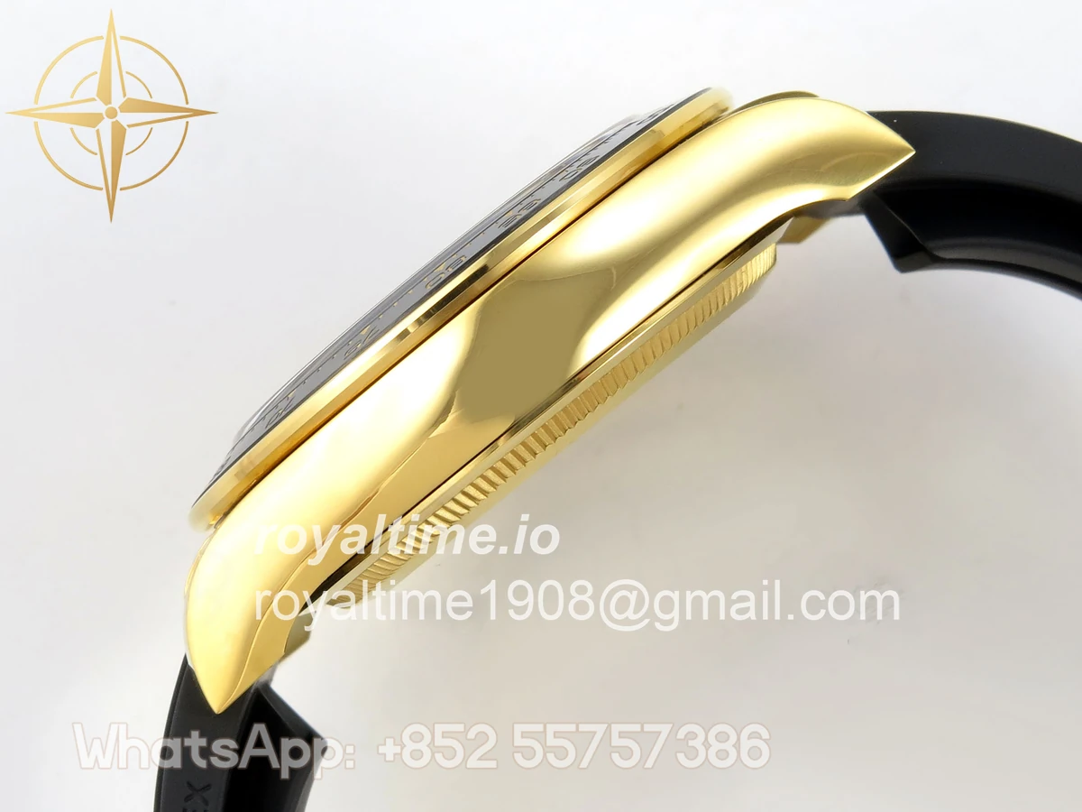 Rolex Daytona 126518 YG Clean Plus Tiffany Blue Dial on Black Rubber Strap DD4131 - Image 10