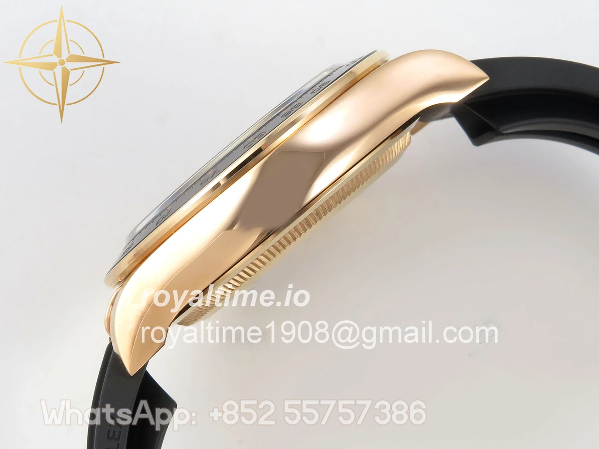 Rolex Daytona 126515 RG Clean Plus 904L Steel RG/Black Dial on Oysterflex Strap DD4131 - Image 10
