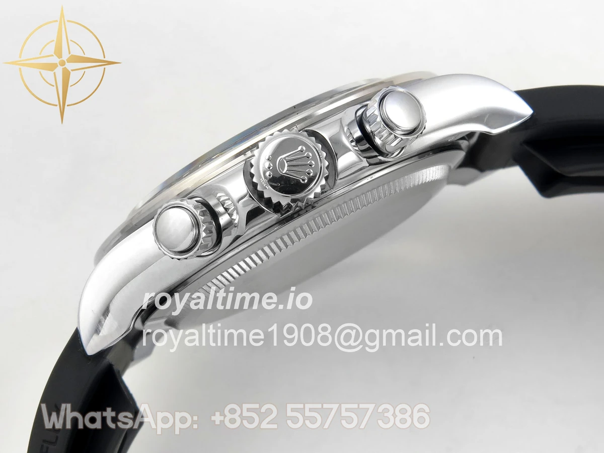 Rolex Daytona 126519 QF Gray/Black Dial on Oysterflex Strap JH4131 V18 (Free Sprung) Weighted 157g - Image 10