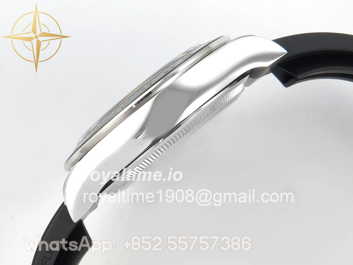 Rolex Daytona 126519 SS Clean Plus Black/Gray Dial on Black Rubber Strap DD4131 - Image 10