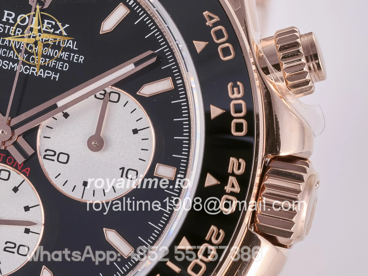 Rolex Daytona 126525 LN Le Mans QF on RG Bracelet JH4132 Free Sprung (Weighted) 175g - Image 10