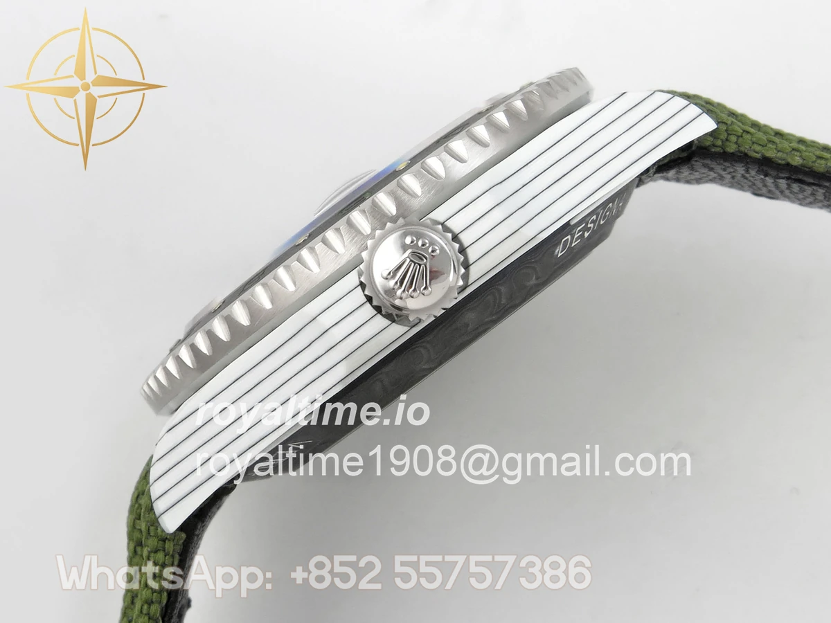 Rolex GMT Master DiW "VERDANT GRAY" DIWF on Green Nylon Strap VR3285 - Image 10