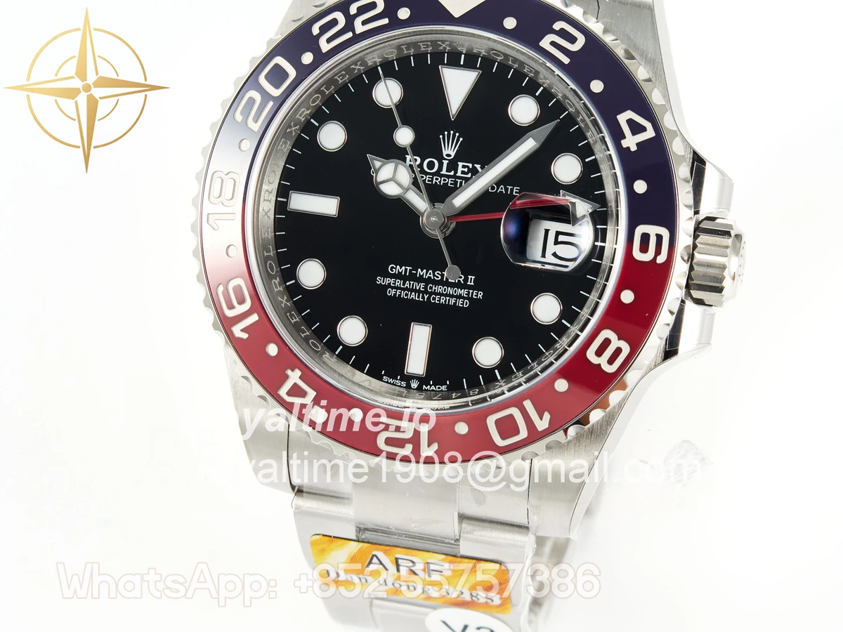 Rolex GMT-Master II 126710 Blue/Red Ceramic ARF on Oyster Bracelet DD3285 CHS V3 - Image 10