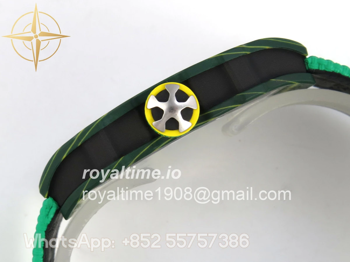 Richard Mille RM67-02 Real Green NTPT VAF Skeleton Dial On Green Nylon strap CRMA7 - Image 10