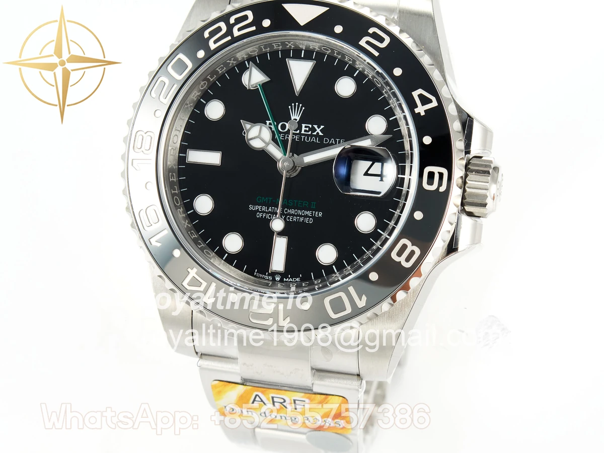 Rolex GMT-Master II 126710 GRNR Black/Gray Ceramic ARF on Oyster Bracelet DD3285 CHS V3 - Image 10