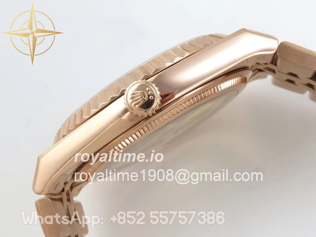 Rolex Land Dweller 127335 DIWF White Dial on RG Bracelet A7135 - Image 10