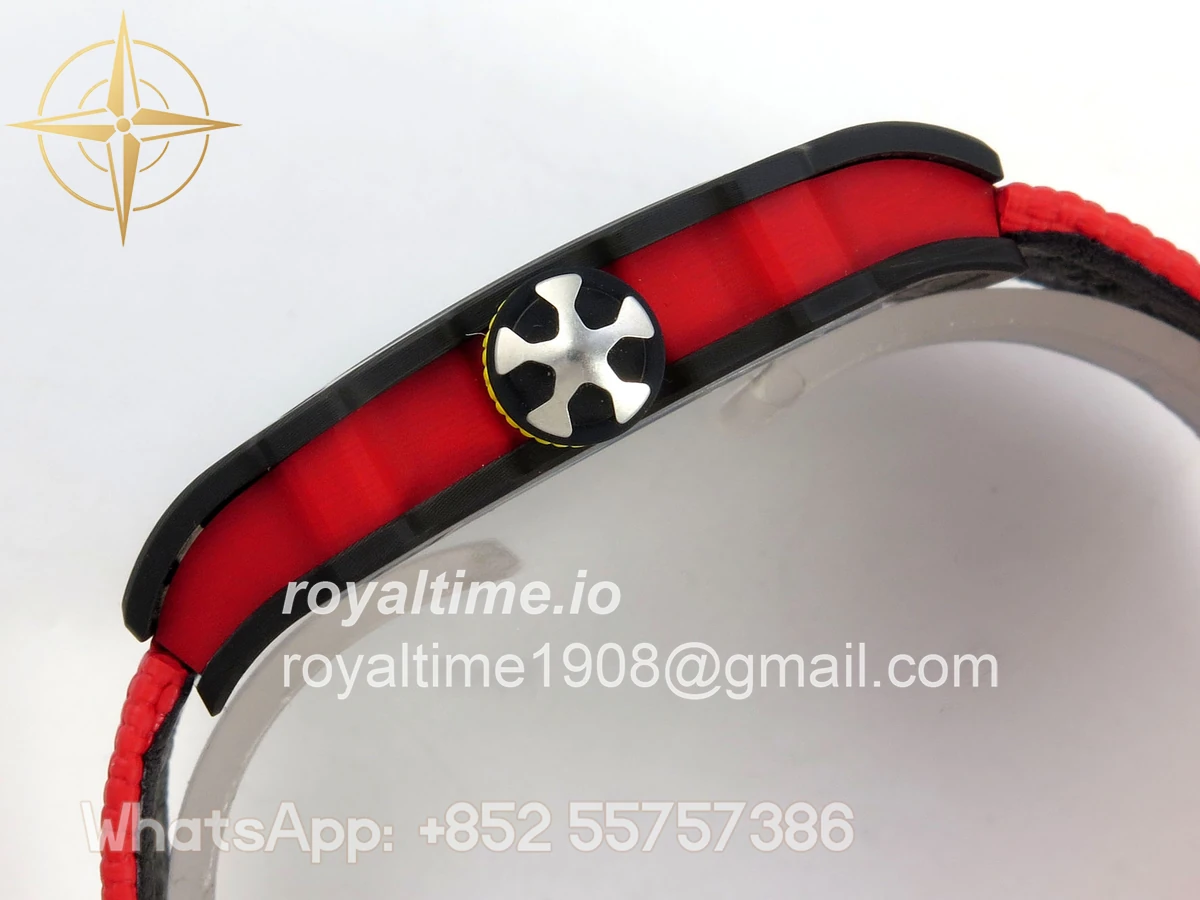 Richard Mille Umi Maker's RM67-02 Black NTPT Alexander Black/Red/Yellow Skeleton Dial on Nylon strap CRMA7 V2 - Image 10