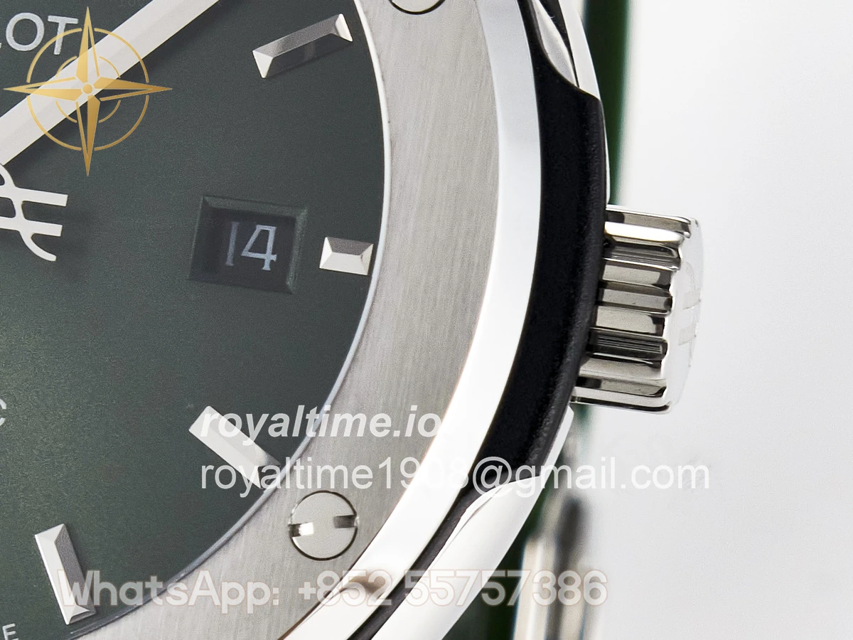 Hublot Classic Fusion Bang 42mm HBF Green Dial on Green Rubber Strap A2892 - Image 10