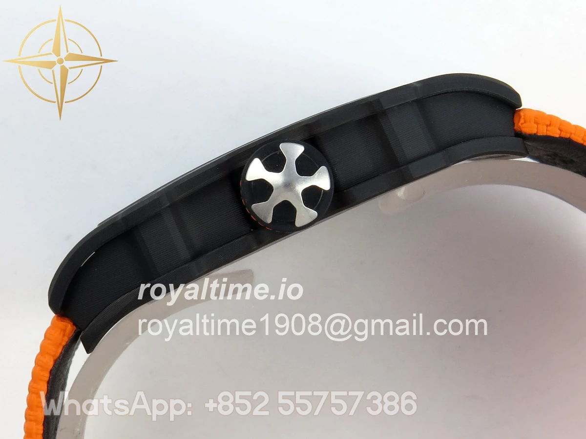 Richard Mille Umi Maker's RM67-02 Black NTPT McLaren Orange Skeleton Dial on Nylon strap CRMA7 V2 - Image 10