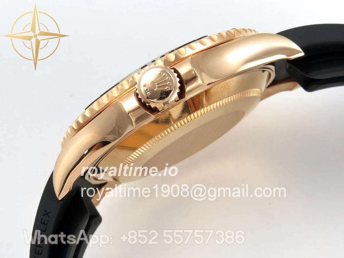 Rolex Yacht-Master 126655 SCF 3D Black Ceramic Bezel on Black Rubber Strap DD3235 - Image 10