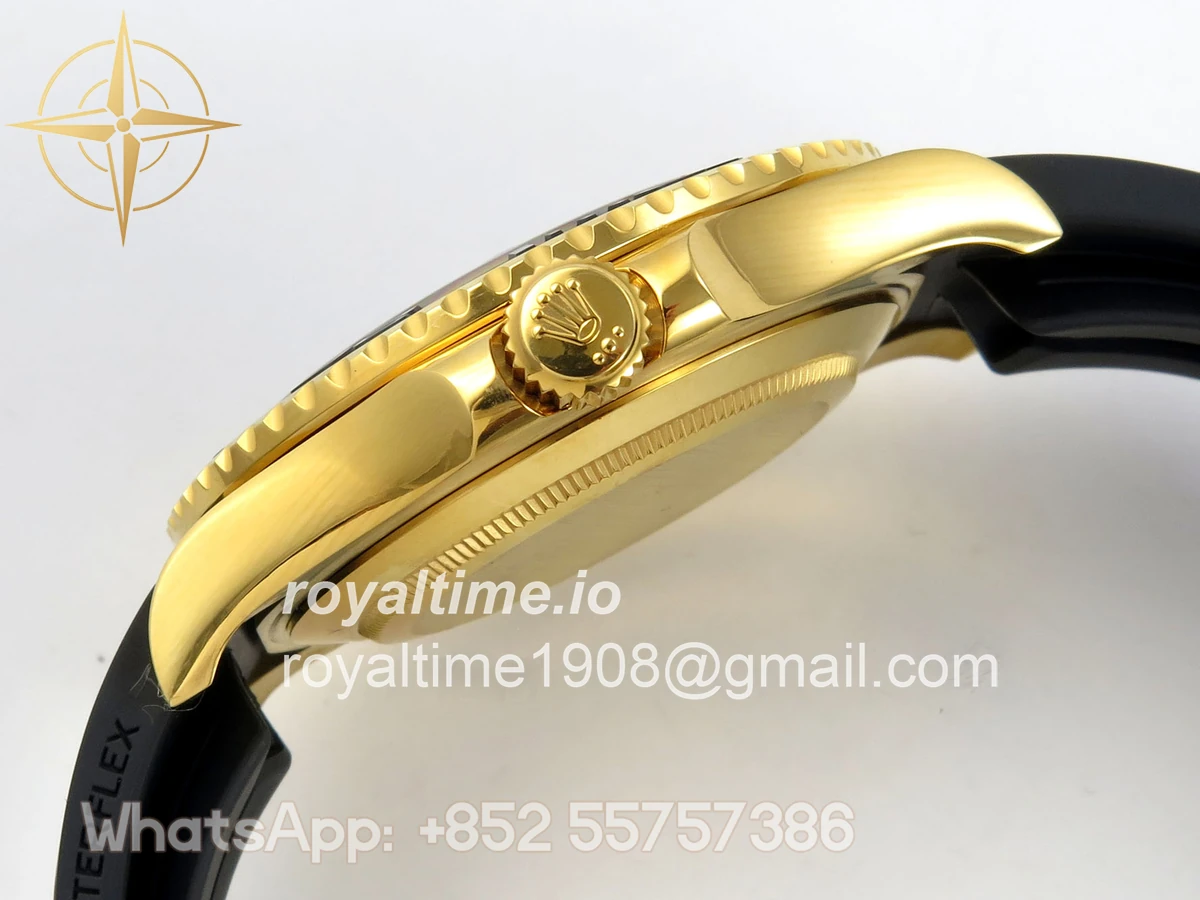Rolex Yacht-Master 42mm 226658 YG QF on Oysterflex Strap JH3235 V18 (Free Sprung) Weighted 171g - Image 10
