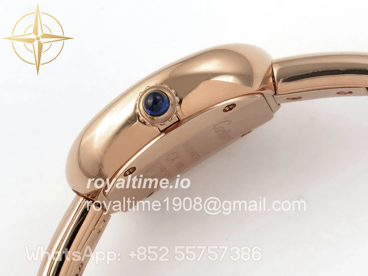 Cartier Baignoire De Cartier RG BLSF White Dial on RG Medium Size Bracelet Swiss Quartz - Image 10