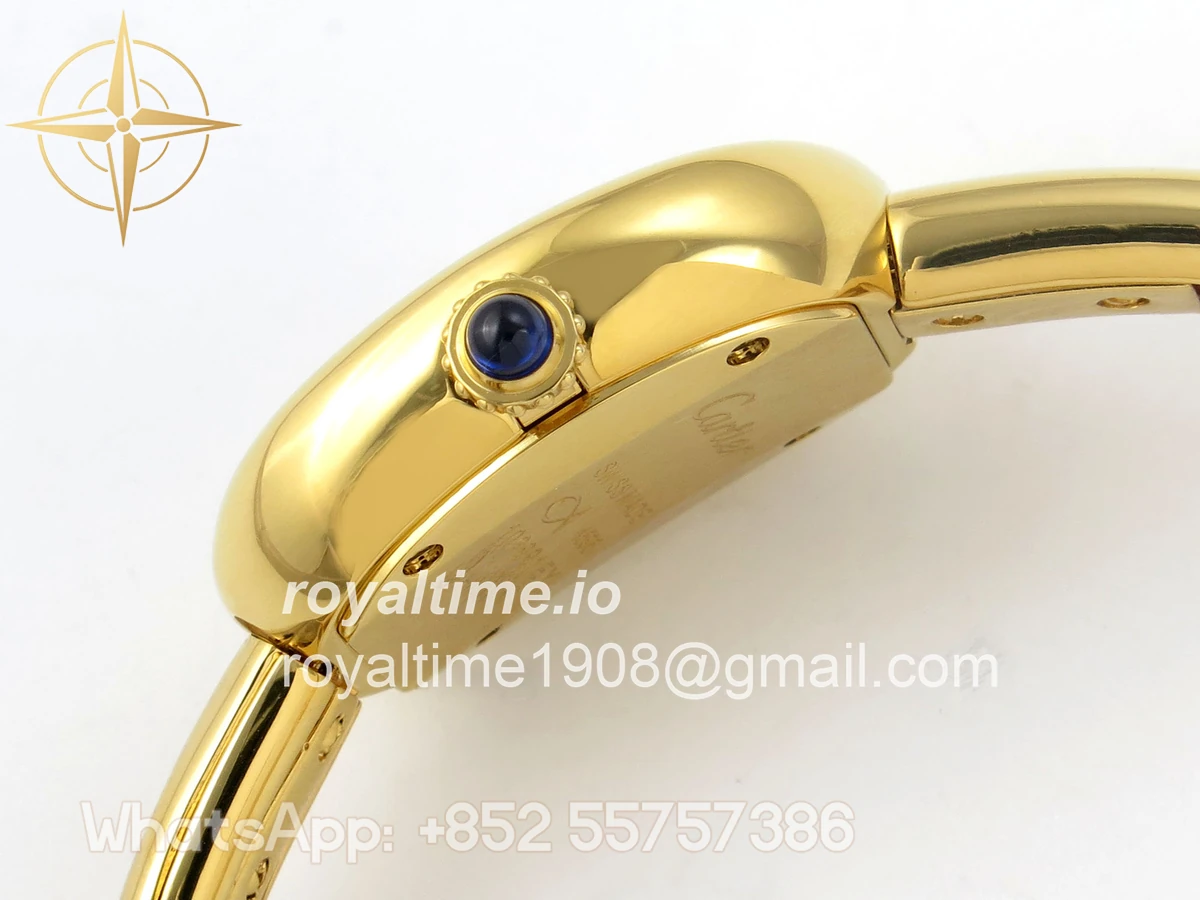 Cartier Baignoire De Cartier YG BLSF White Dial on YG Medium Size Bracelet Swiss Quartz - Image 10