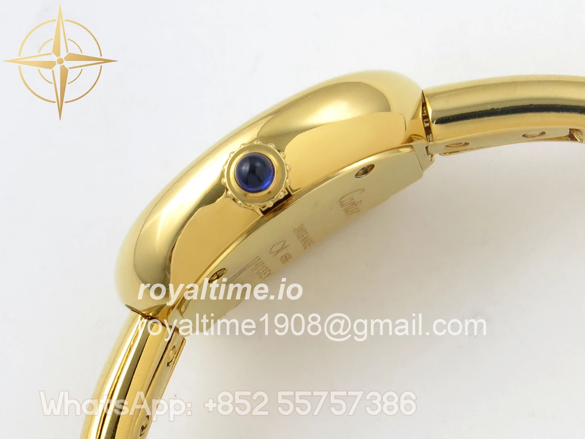 Cartier Baignoire De Cartier YG BLSF White Dial on YG Small Size Bracelet Swiss Quartz - Image 10