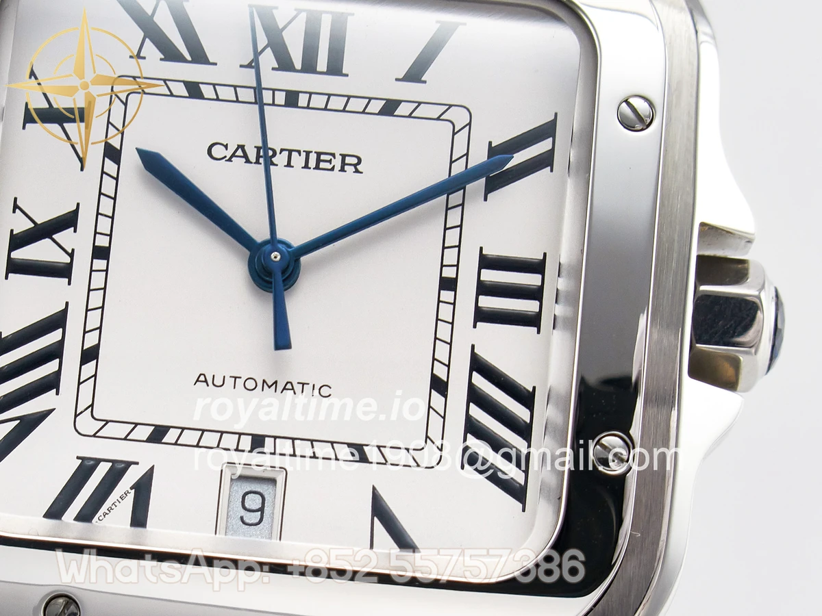 Cartier Santos de Cartier 40mm SS BVF White Dial on SS Bracelet MIYOTA 9015 - Image 10