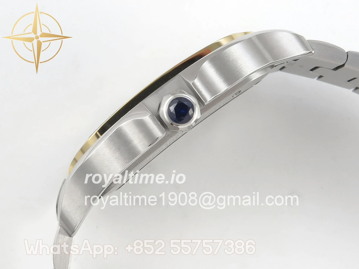 Cartier Santos de Cartier Skeleton SS MLF Skeleton Green Dial on SS SmartLink Bracelet 9611MC - Image 10