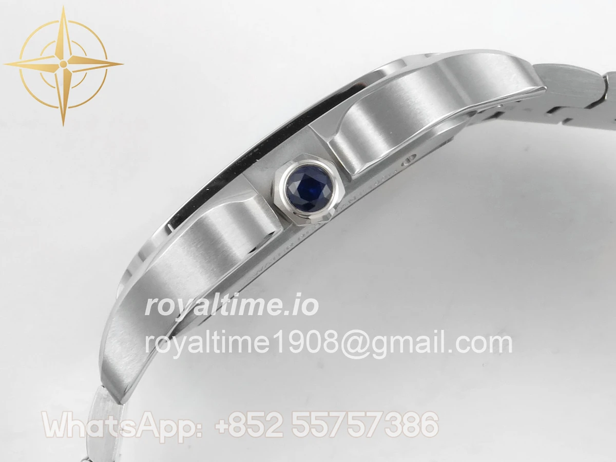 Cartier Santos de Cartier Skeleton SS/YG MLF Skeleton Dial on SS/YG SmartLink Bracelet 9611MC - Image 10