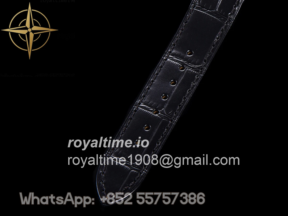 Cartier Santos-Dumont (Large) Silver Dial in Steel/Rose Gold on Black Leather Strap Ref. W2SA0011 - Image 10