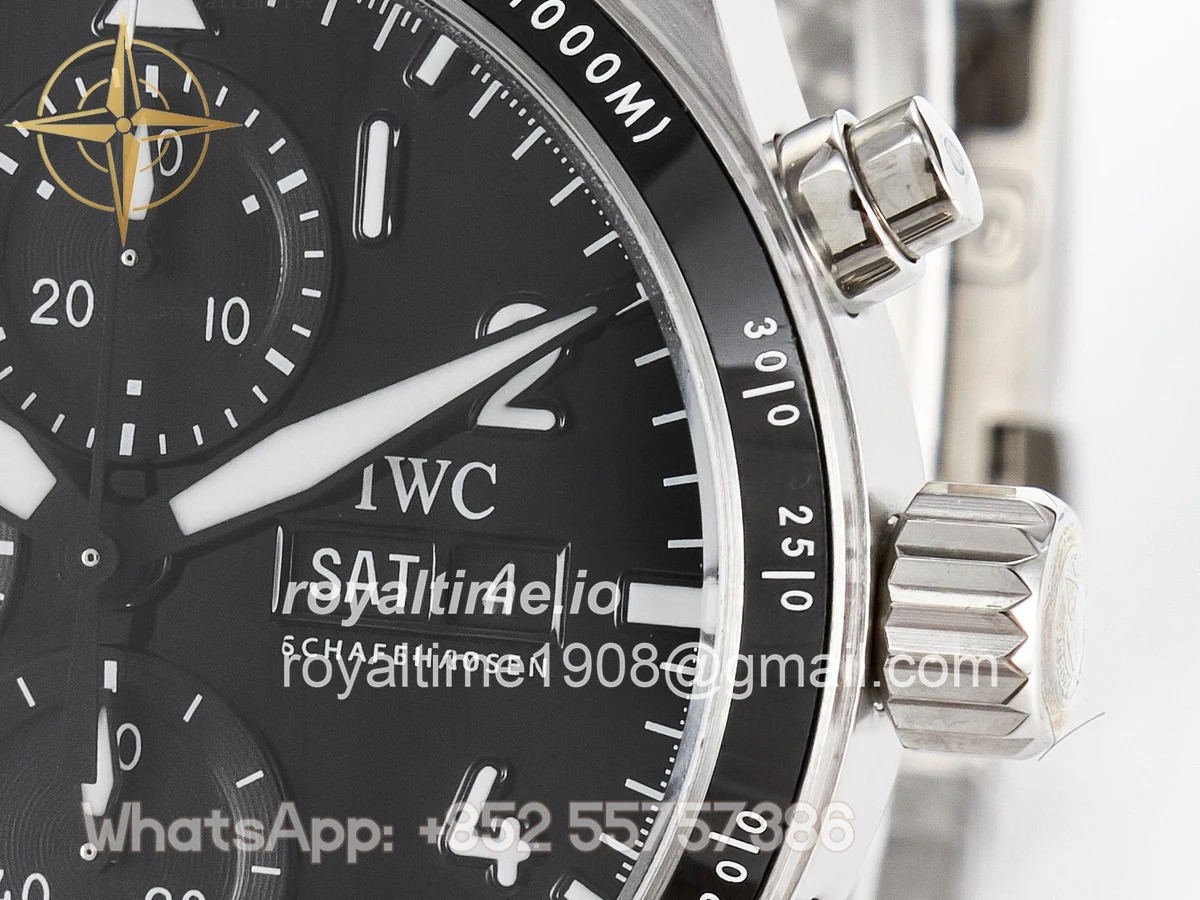 IWC Pilot’s Watch IW388307 BLSF Performance Chronograph 41mm Mercedes-AMG F1 Team SS Black Dial On Stainless steel bracelet A7750 to 69385 - Image 10