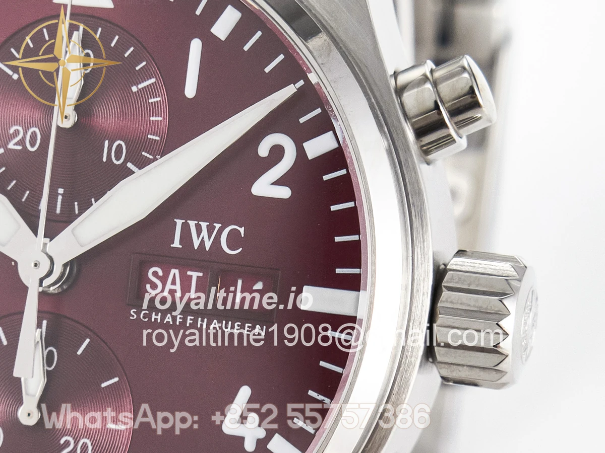 IWC Pilot’s Watch IW388107 BLSF Performance Chronograph 41mm Chinese New Year Special Edition SS Red Dial On Stainless steel bracelet A7750 to 69385 - Image 10