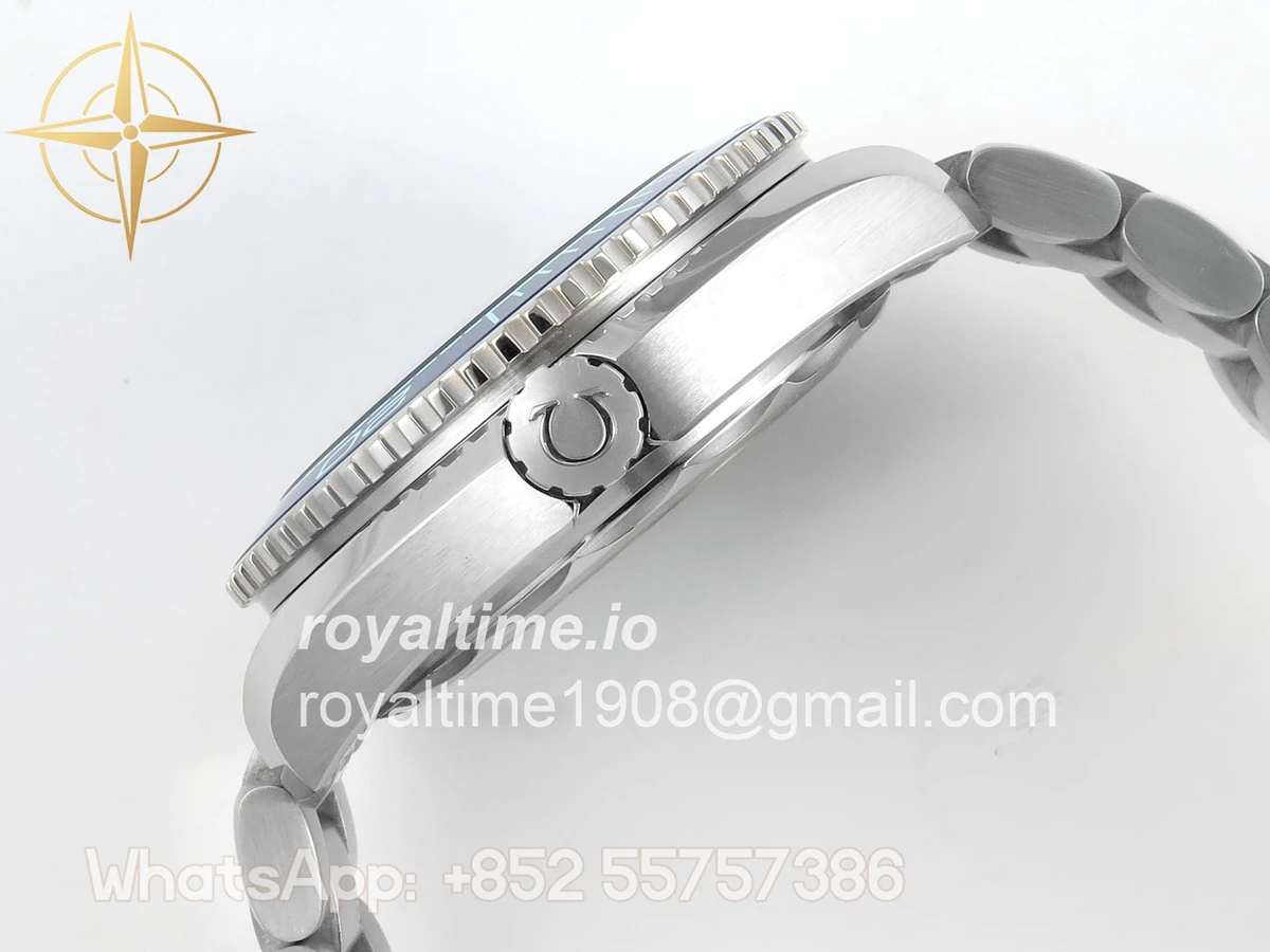Omega Seamaster 39.5mm VSF Summer Blue Dial on SS Bracelet SA8800 V4 - Image 10