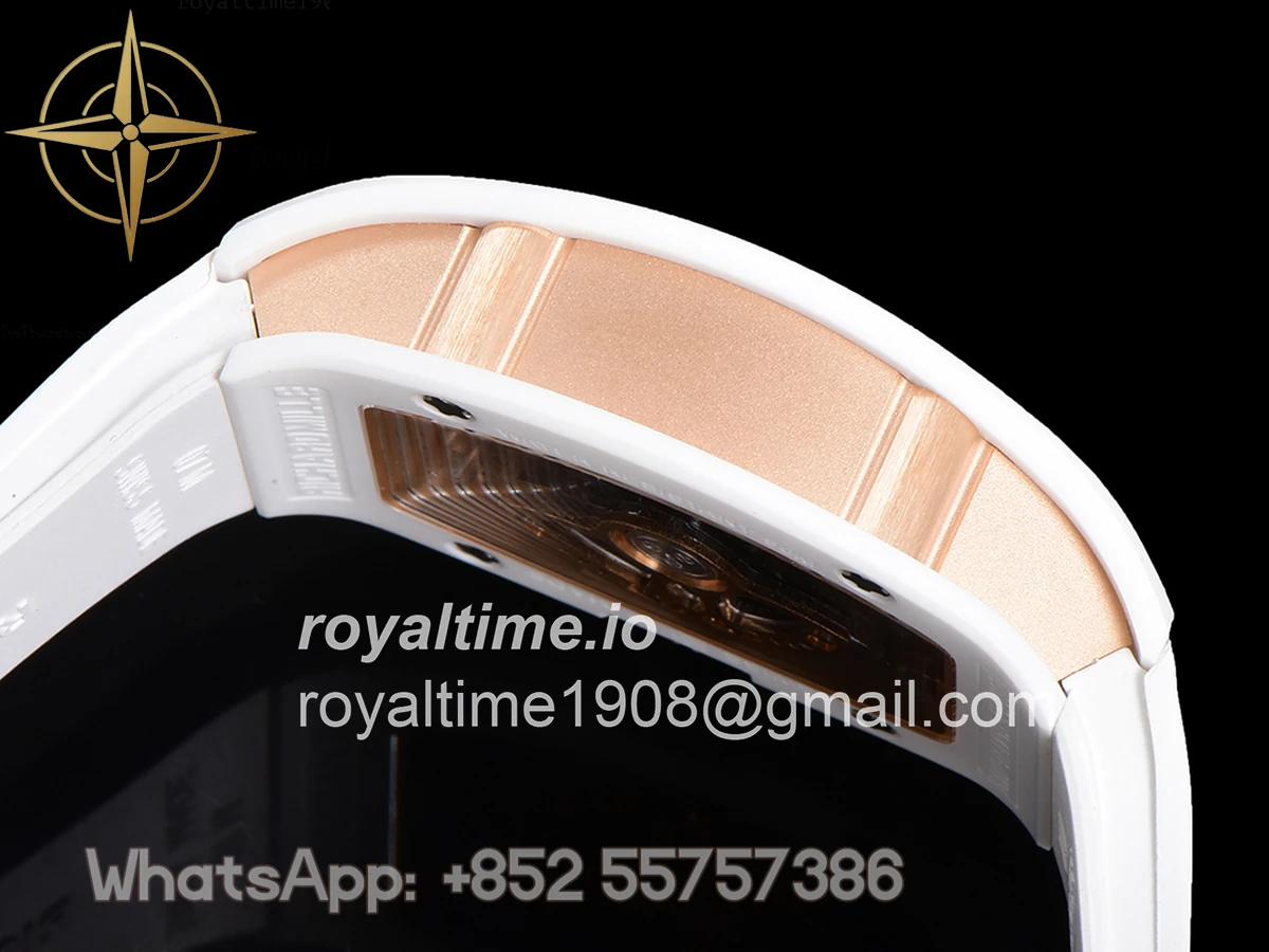 Richard Mille RM 007 Automatic Ladies White Ceramic Red Lips Diamond - Image 10