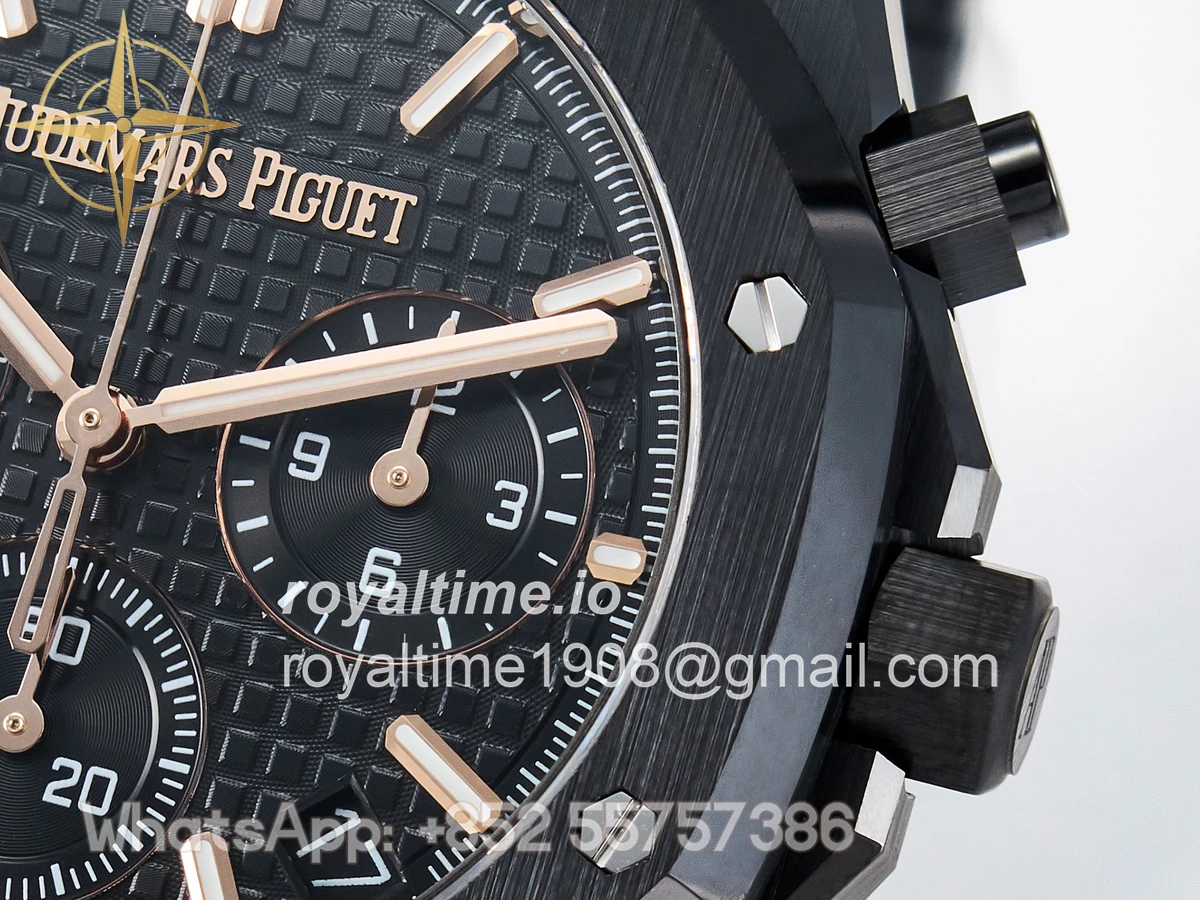 Audemars Piguet Royal Oak Chrono 26240 Black Ceramic APSF on Ceramic Bracelet SA4401 - Image 10