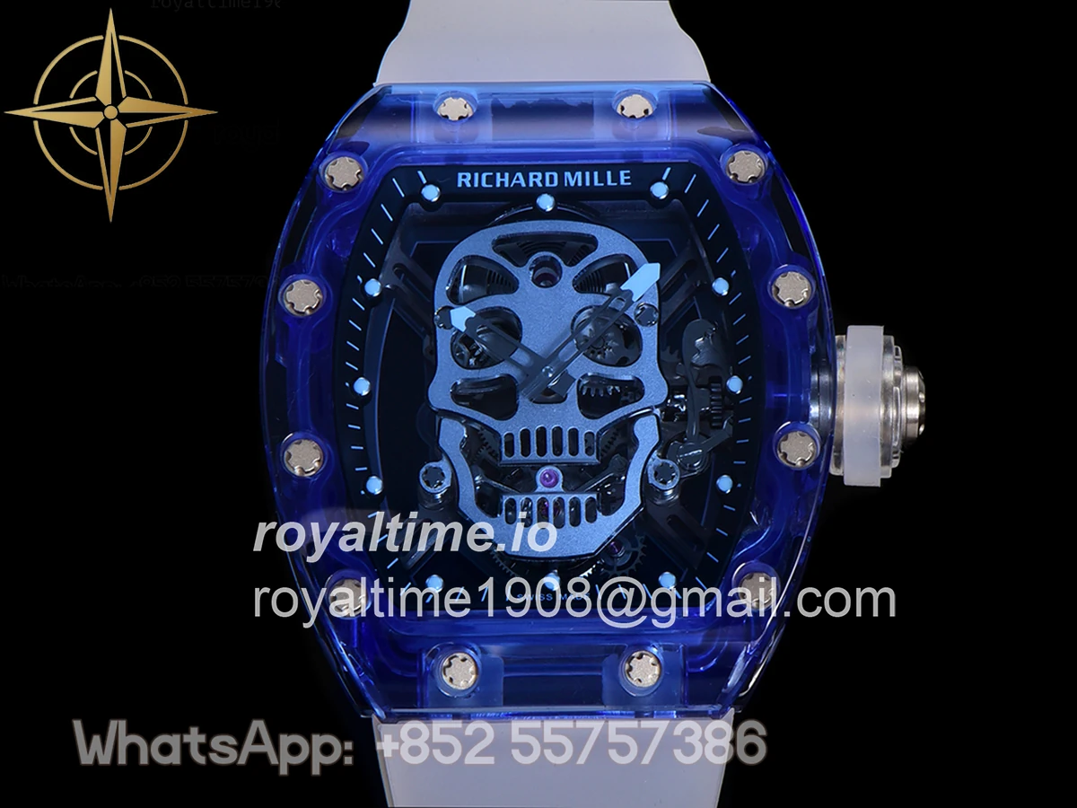 Richard Mille RM 027-01 Tourbillon Blue Sapphire Skull - Image 10