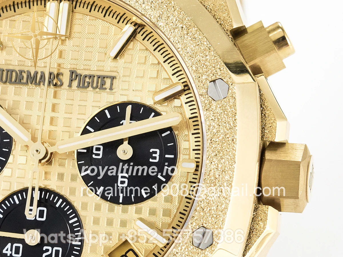 Audemars Piguet Royal Oak Chrono 26240 Frosted YG APSF YG Dial on Bracelet SA4401 - Image 10