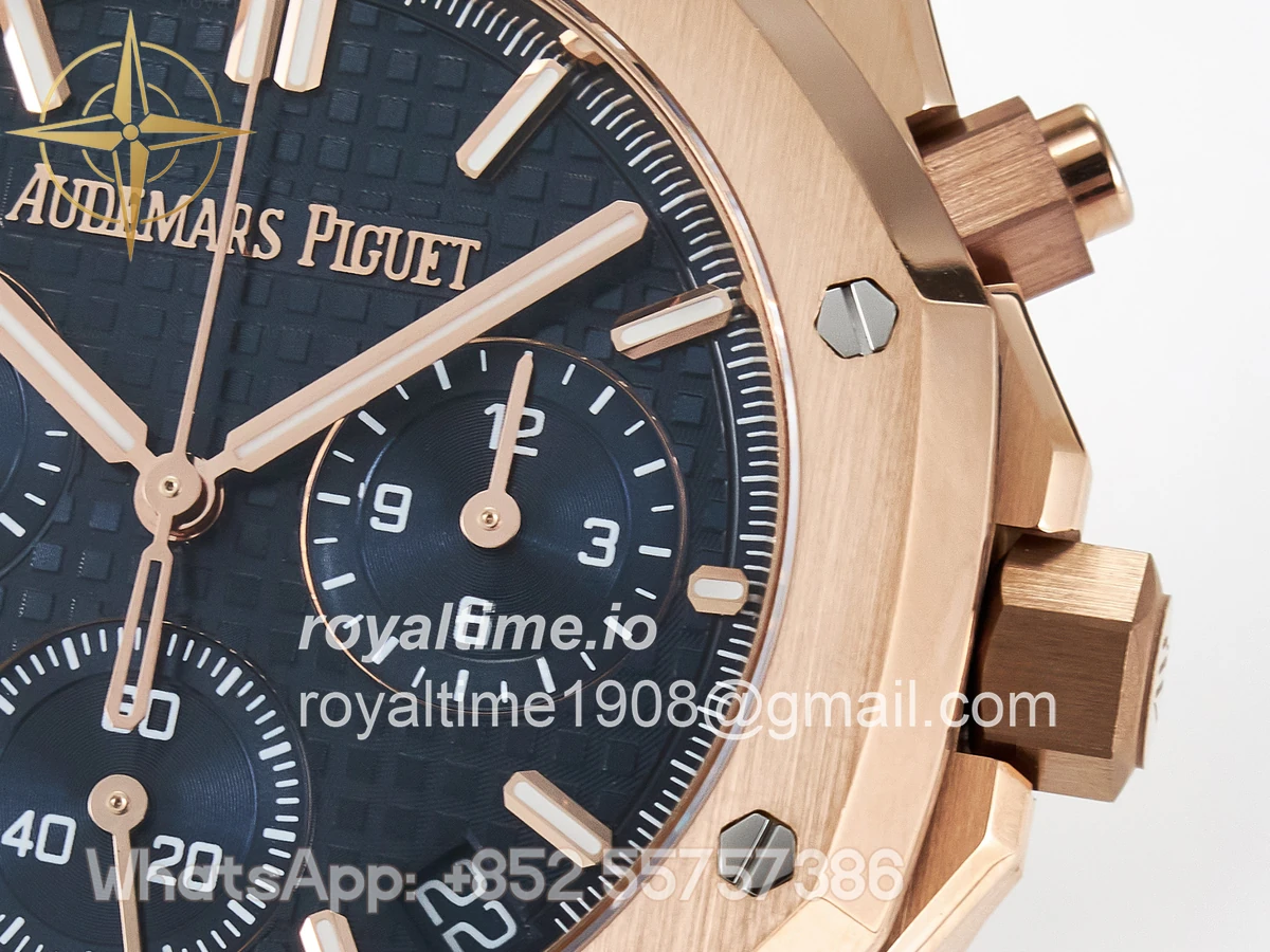 Audemars Piguet Royal Oak Chrono 26240 RG APSF Blue Dial on RG Bracelet SA4401 - Image 10