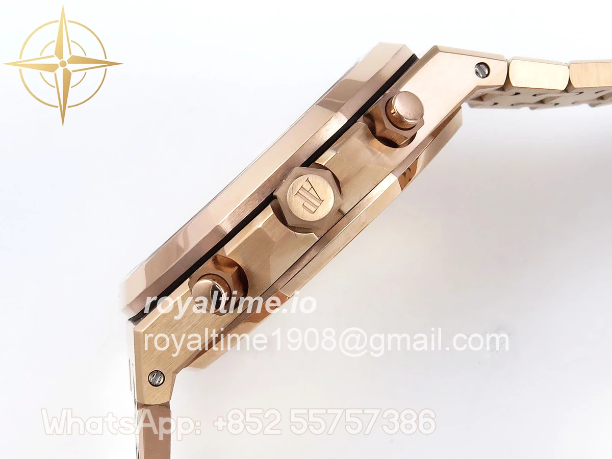 Audemars Piguet Royal Oak Chrono 26240 RG APSF Green Dial on RG Bracelet SA4401 - Image 10