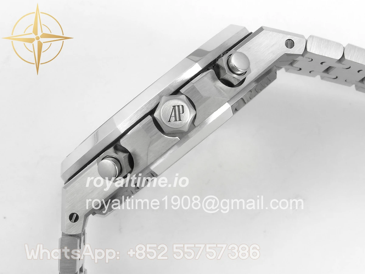 Audemars Piguet Royal Oak Chrono 26240 RG DDF Blue Dial on SS Bracelet DD4401 Gain Weight (SW Dial) - Image 10