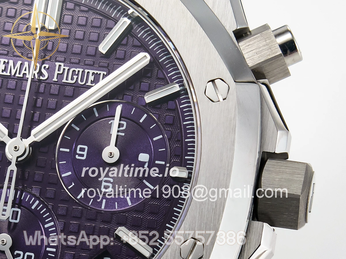 Audemars Piguet Royal Oak Chrono 26240 SS APSF Purple Dial on SS Bracelet SA4401 - Image 10