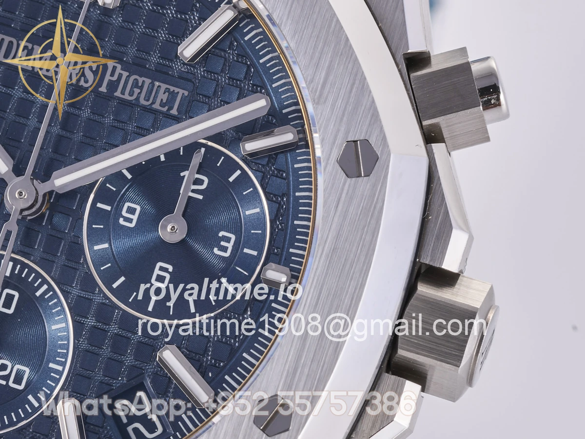 Audemars Piguet Royal Oak Chrono 26240 SS DDF Blue Dial on SS Bracelet DD4401 (50th Anniversary) - Image 10