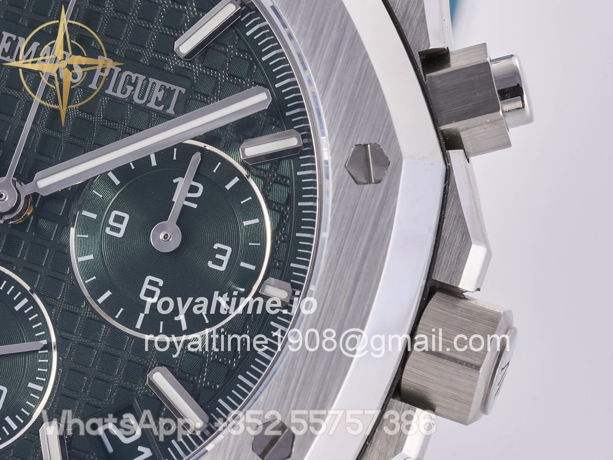 Audemars Piguet Royal Oak Chrono 26240 SS DDF Green Dial on SS Bracelet DD4401 (50th Anniversary) - Image 10