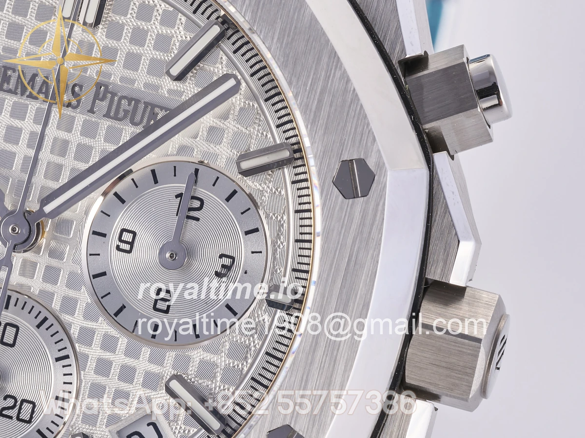 Audemars Piguet Royal Oak Chrono 26240 SS DDF Silver Dial on SS Bracelet DD4401 (50th Anniversary) - Image 10