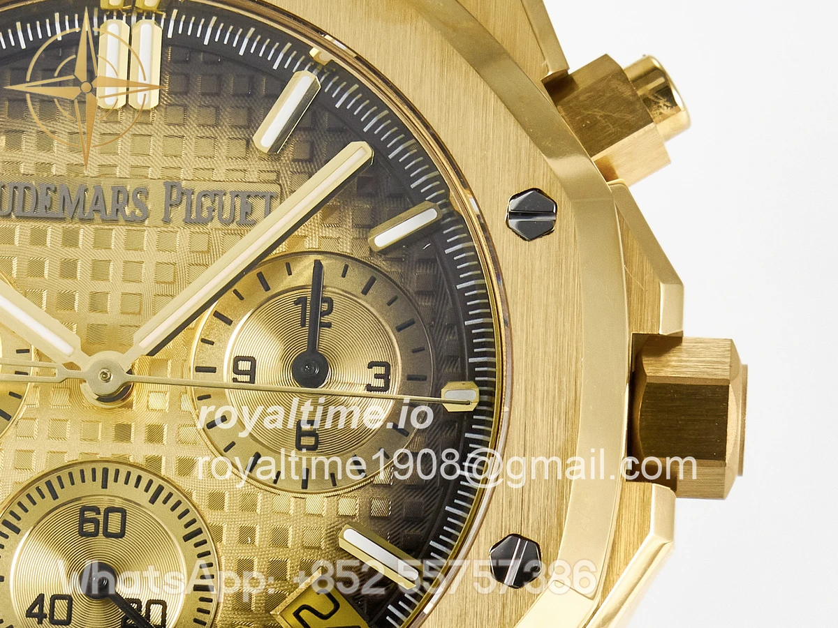 Audemars Piguet Royal Oak Chrono 26240 YG APSF YG Dial on YG Bracelet SA4401 - Image 10