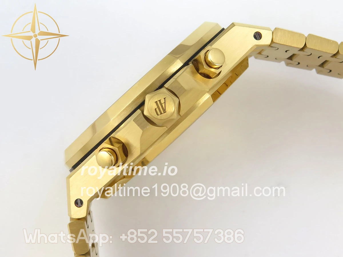 Audemars Piguet Royal Oak Chrono 26240 YG DDF YG Dial on YG Bracelet DD4401 - Image 10